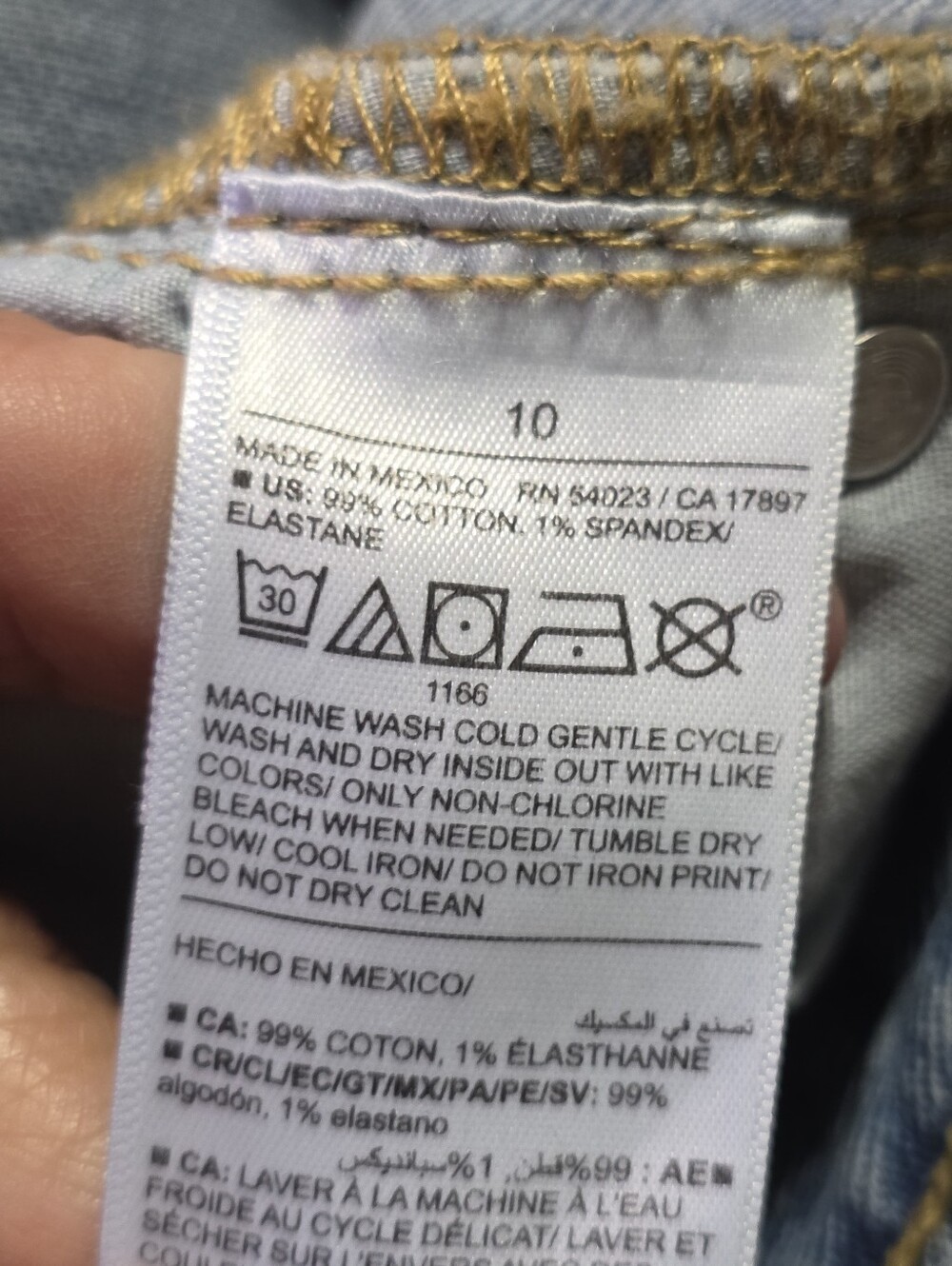 Old Navy Extra High Rise Sky-Hi Wide Leg Jeans  Size 10 - Picture 11 of 12